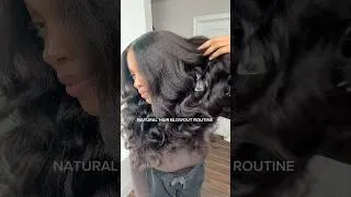 Thumbnail: Natural Hair Blowout Routine🔥 @LuvmeHairOfficial  #blowout #naturalhaircare #naturalhair
