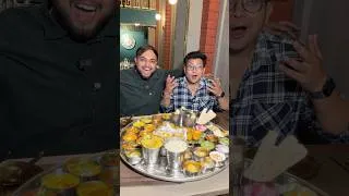 Thumbnail: India’s Biggest Bahubali Thali 😱😱 #shorts #challange
