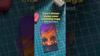 Thumbnail: Painting on a Tag ✨ #shorts #postercolour