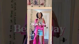 Thumbnail: spend a beach day with me VLOG 🩷🌷🧘🏾‍♀️ #dayinmylife #beachday #blackgirlcreator #minivlog