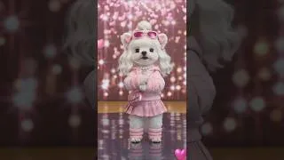 Thumbnail: Cute Pink Puppy Dancing Like a Princess 🩷🐶✨# Viral Puppy Dance #Shorts