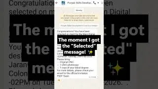 Thumbnail: My Selection Journey: PSDF Mein Digital Program 2026!