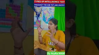 Thumbnail: Pedagogy -Intelligence Test- for SSB TGT and OSSTET By Arpita MAM