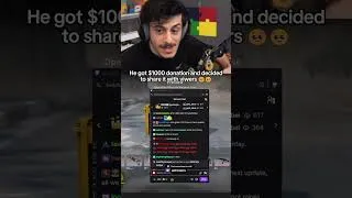 Thumbnail: He got $1000 donation and decided to share it with viwers 🥹🥹