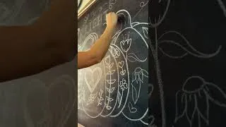Thumbnail: New chalkboard for fall!🍂 Free coloring page + art print