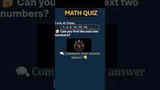 Thumbnail: 🧠 Can You Spot the Pattern in Square Numbers❓ | Class 8 Maths #Shorts #icse #cbse #exam #ARSGYMATHS