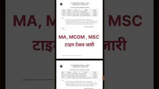 Thumbnail: Uok PG Time Table 2026 जारी | MA | MCOM | MSC