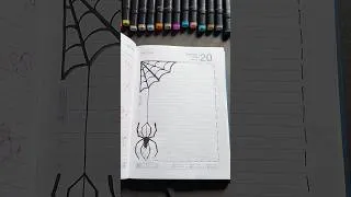 Thumbnail: Spiderman front page design #frontpage #borderdesign #shorts