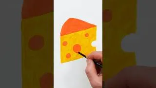 Thumbnail: Cheese Acrylic Painting for Kids  #shorts #painting #art #shortsvideo