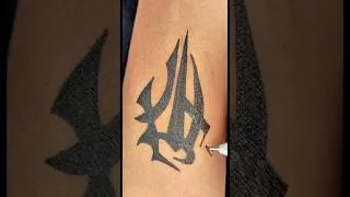 Thumbnail: Temporary Tribal 🔥 Tattoo Drawing with pen 🖋️ #shorts #tattoo