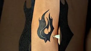 Thumbnail: Epic Tribal Tattoo 🔥 Design #tribal #shorts #trending