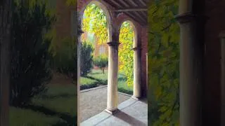 Thumbnail: Courtyard Oil Painting | Close-Ups | Art BSP
