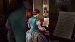 Thumbnail: Playing The Piano Oil Painting | Close-Ups | Art BSP