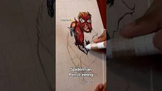 Thumbnail: The greatest superhero spider man pen drawing #art #pendrawing #spiderman #ballpointpen #superhero