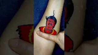 Thumbnail: Rajpal Yadav chota pandit Tattoo floatingpen art sticker | Artfull Answers #shorts #tattoo #art