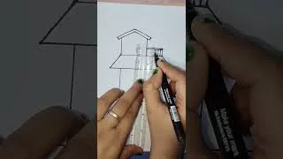 Thumbnail: GHAR ka chitra 😍 Most easy Drawing #shorts #drawing
