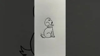 Thumbnail: dog drawing easy/ how to draw a dog easy/ kutte ka chitra/ easy drawing for beginners