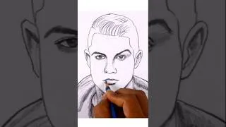 Thumbnail: Pencil Sketch ✍️ #cristianoronaldo #football #shorts #respect