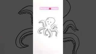 Thumbnail: Octopus 🐙 easy drawing #shorts #shortvideo #viral #viralshorts #ytshorts #youtubeshorts #art