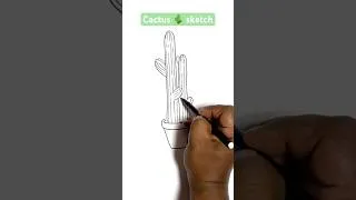Thumbnail: Cactus 🌵 plant sketch #trending #shorts #shortvideo #viral #viralvideo #drawing #art #artjanag
