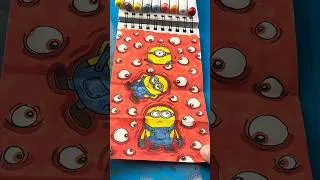 Thumbnail: How to draw a Minions Folding Surprise Short #minions #art #shorts