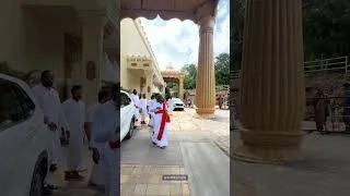 Thumbnail: Devi Pooja with Gurudev at the Dhyan Mandir this morning.