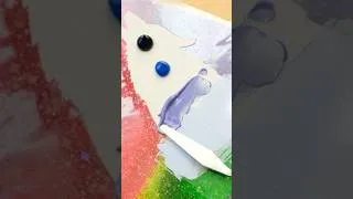 Thumbnail: Very easy and relaxing acrylic abstract painting idea!😍 #art #acrylicpainting
