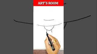 Thumbnail: Easy Beautiful Girl Drawing 🥰 | Simple Girl Drawing for Beginners ✏️ #shorts