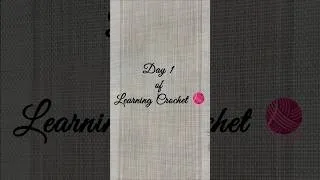 Thumbnail: Learning one stitch at a time#CrochetJourney #CrochetBeginner #viral #fyp #shorts