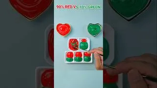 Thumbnail: 10% Red VS 90% Green = ? #artyumi #colormixing #redvsgreen