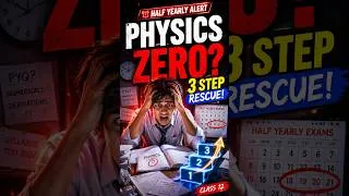 Thumbnail: Half Yearly Se Pehle PHYSICS Bacha Lo! 🚨 Class 12 Boards 2027