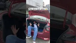 Thumbnail: New Maruti suzuki swift Dzire boot space 😱 #shorts #shortvideo #marutisuzuki #swiftdzire #dzire