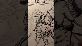 Thumbnail: Enrico Marini Inks a Comic Page!