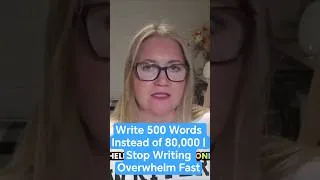 Thumbnail: Stop Overthinking Your Novel (Write 500 Words Instead)