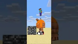 Thumbnail: HELP Herobrine Chose And Win Push Bigger Bedrock 😋 #minecraft #shorts #animation