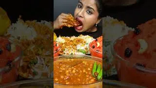 Thumbnail: ASMR Eating Spicy Poori,Paneer Butter Masala,Chole Bhature Indian Street Food ASMR Eating Mukbang