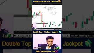 Thumbnail: Double Top + Pin Bar = Reversal Trade Secret 🔥 #bitcoin #trading #priceaction