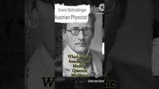 Thumbnail: Ervin Schrodinger Edits #edit  #physicists #shorts  #physics #history #facts  #quantumphysics