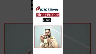 Thumbnail: ICICI BANK RELATIONSHIP MANAGER | BANK FRESHER JOB | #reels #shorts #short #job #icicibank