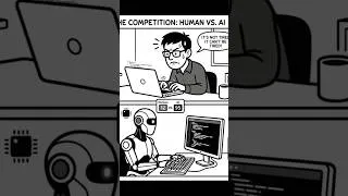 Thumbnail: AI Just Beat Your 9–5… And It Doesn’t Even Get Tired 😳  #bigtech #aitransformation #developerlife