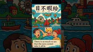 Thumbnail: Chinese idiom, so much to see,"Mu Bu Xia Ji" #easychineseidiom #learnchineseidiom