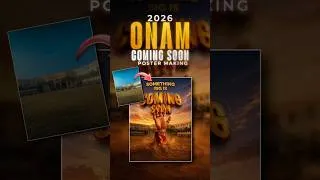 Thumbnail: 2026 ❤️‍🔥 ONAM COMING SOON POSTER MAKING TUTORIAL | ONAM 2026 | ASIF OMAR