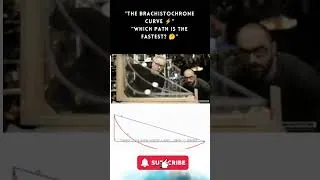 Thumbnail: Brachistochrone Curve Explained ⚡ Fastest Path in Physics Amazing #ScienceFact #Physics #CurvedPath