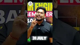 Thumbnail: BIHAR ENGINEERING 2026 1ST SEMESTER CLASS STARTED 🔥🚀 JOIN NOW #ugeac2026 #biharengineering #shorts