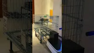 Thumbnail: ATEAGO ROBOTIKS Tugging Robot Carrier Logistics Robot AGV Mobile Robot Delivery AMR Robot Tugger