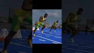 Thumbnail: 100M Usain Bolt vs Yohane Blake | HISTORIC #shortvideo #speedcomparison #olympics #sprint #100meters