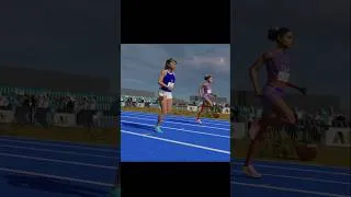 Thumbnail: 400M Sydney McLaughlin vs Marita Koch #shorts #trackandfield #speedcomparison #motiongraphics
