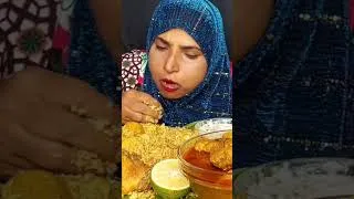 Thumbnail: BIGBITES  EATING  CHICKEN  BIRIYANI AND  CHICKEN  KOSHA #shorts #mukbang #asmr #food #viralvideo