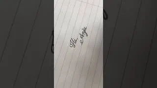 Thumbnail: Writing Your Name in Calligraphy #shorts #writing #calligraphy #cursive #handwriting #fyp
