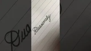 Thumbnail: Writing Words in Cursive #shorts #writing #words #handwriting #cursivewriting #calligraphy #fyp